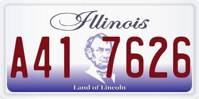 IL license plate A417626