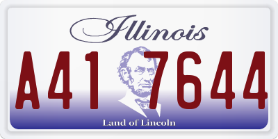 IL license plate A417644