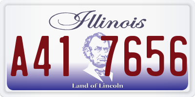 IL license plate A417656