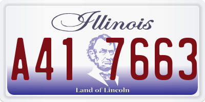 IL license plate A417663