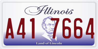 IL license plate A417664