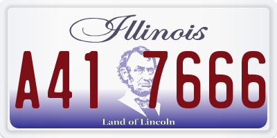 IL license plate A417666