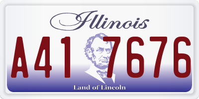 IL license plate A417676