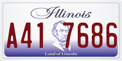 IL license plate A417686