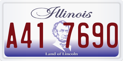 IL license plate A417690