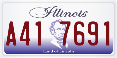 IL license plate A417691