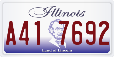 IL license plate A417692