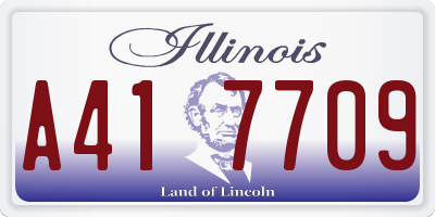 IL license plate A417709