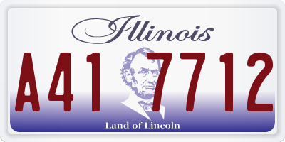 IL license plate A417712