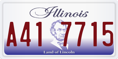 IL license plate A417715