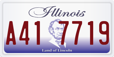 IL license plate A417719