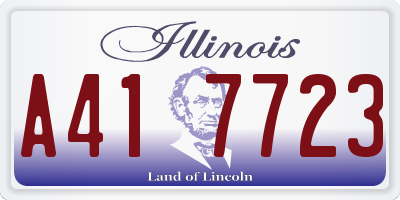 IL license plate A417723