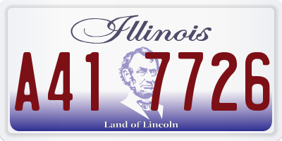 IL license plate A417726