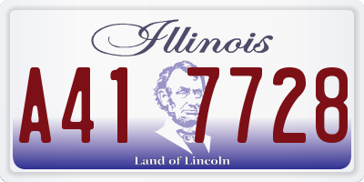 IL license plate A417728