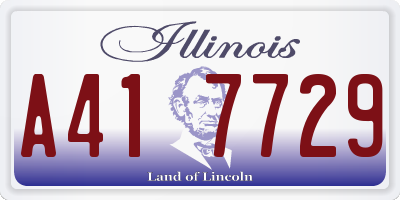 IL license plate A417729