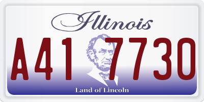 IL license plate A417730
