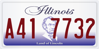 IL license plate A417732