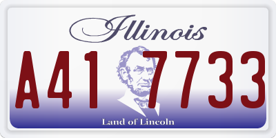 IL license plate A417733