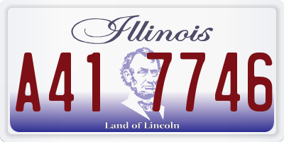 IL license plate A417746