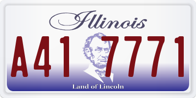 IL license plate A417771