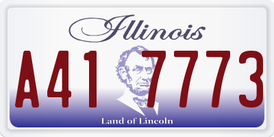 IL license plate A417773