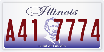 IL license plate A417774