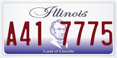 IL license plate A417775