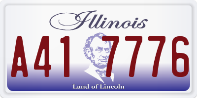 IL license plate A417776