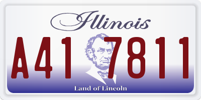 IL license plate A417811