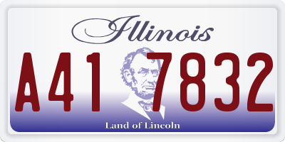 IL license plate A417832