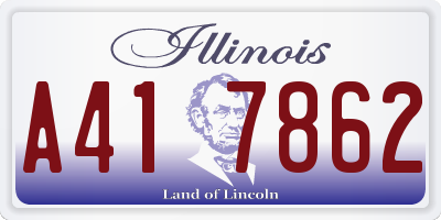 IL license plate A417862