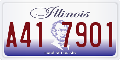 IL license plate A417901