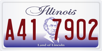 IL license plate A417902