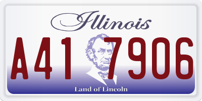 IL license plate A417906