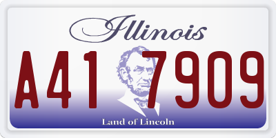IL license plate A417909