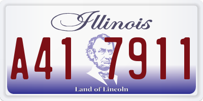IL license plate A417911