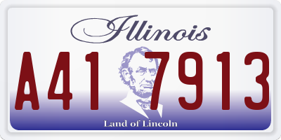 IL license plate A417913