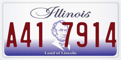 IL license plate A417914