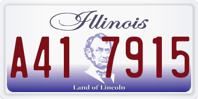 IL license plate A417915