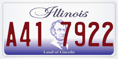 IL license plate A417922