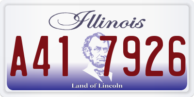 IL license plate A417926