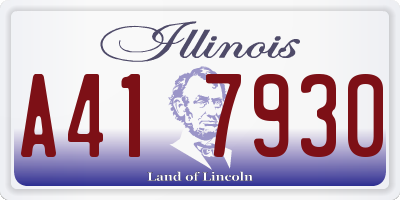 IL license plate A417930