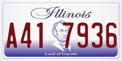 IL license plate A417936