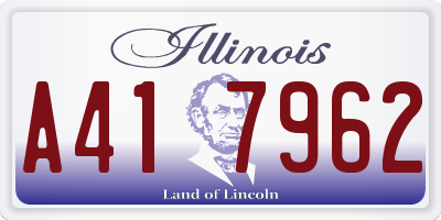 IL license plate A417962
