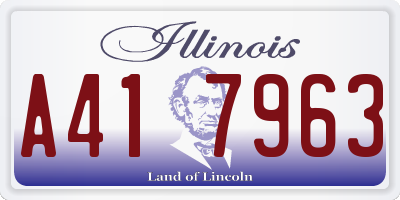 IL license plate A417963