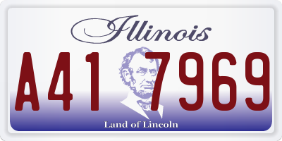 IL license plate A417969