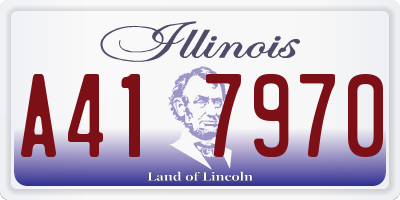 IL license plate A417970