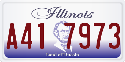 IL license plate A417973