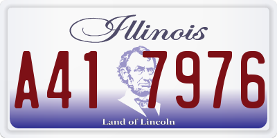 IL license plate A417976