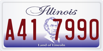 IL license plate A417990